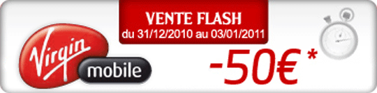 Vente Flash Virgin Mobile: le HTC Wildfire à partir de 0€ au lieu de 79€